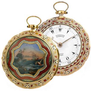 Exquisite English gold quarter striking verge watch Circa 1815