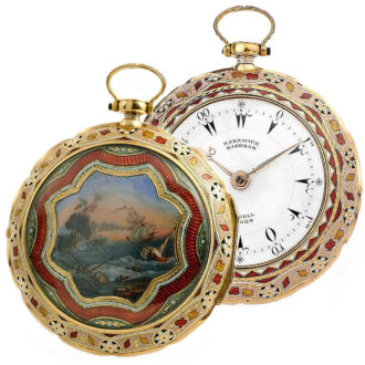 Exquisite English gold quarter striking verge watch Circa 1815