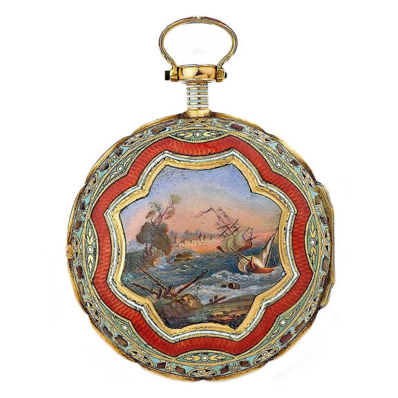 Exquisite English gold quarter striking verge watch Circa 1815 Exquisite English gold quarter striking verge watch Circa 1815