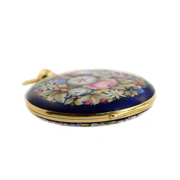 French gold enamel watch with duplex escapement Circa 1860 French gold enamel watch with duplex escapement Circa 1860