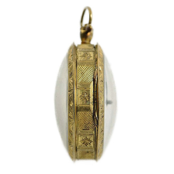 French gilt verge with concealed erotic scene Circa 1810 French gilt verge with concealed erotic scene Circa 1810
