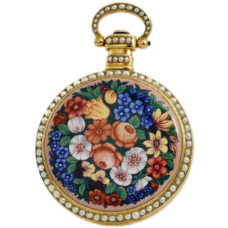 Swiss pearl set pocket watch for Chinese market Circa 1835
