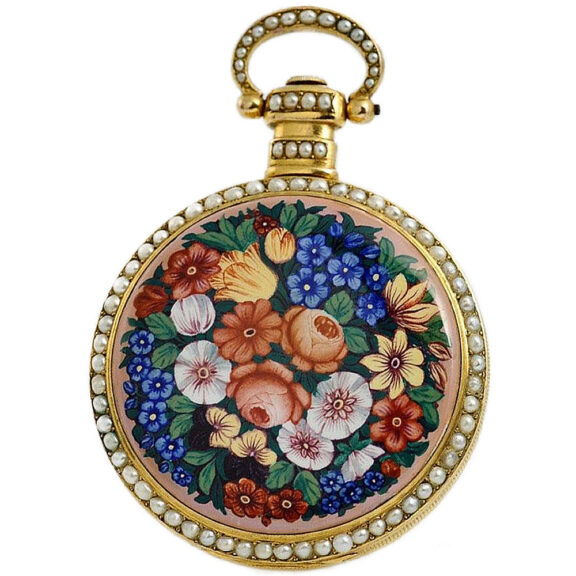 Swiss pearl set pocket watch for Chinese market Circa 1835 Swiss pearl set pocket watch for Chinese market Circa 1835