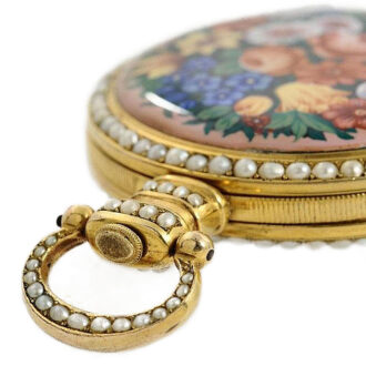 Swiss pearl set pocket watch for Chinese market Circa 1835