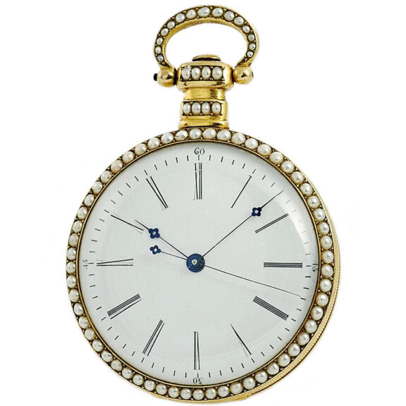 Swiss pearl set pocket watch for Chinese market Circa 1835 Swiss pearl set pocket watch for Chinese market Circa 1835