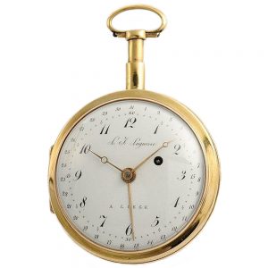 Belgian repeating verge pocket watch with date Circa 1810