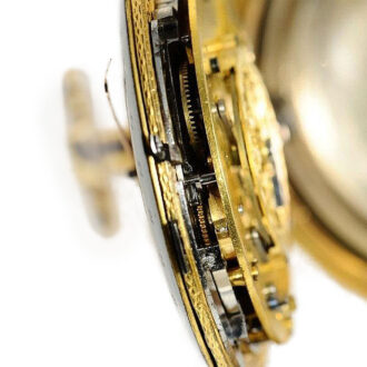 Belgian repeating verge pocket watch with date Circa 1810 Belgian repeating verge pocket watch with date Circa 1810