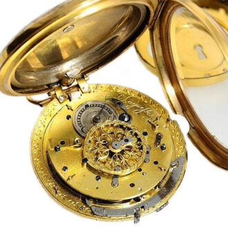Belgian repeating verge pocket watch with date Circa 1810 Belgian repeating verge pocket watch with date Circa 1810