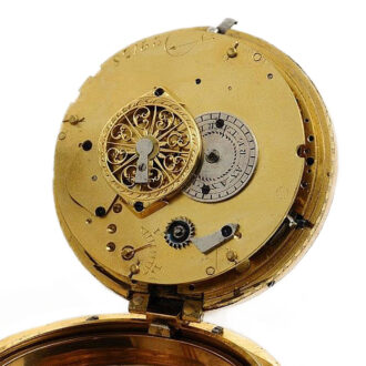 Swiss important pocket watch with three automatons Circa 1810