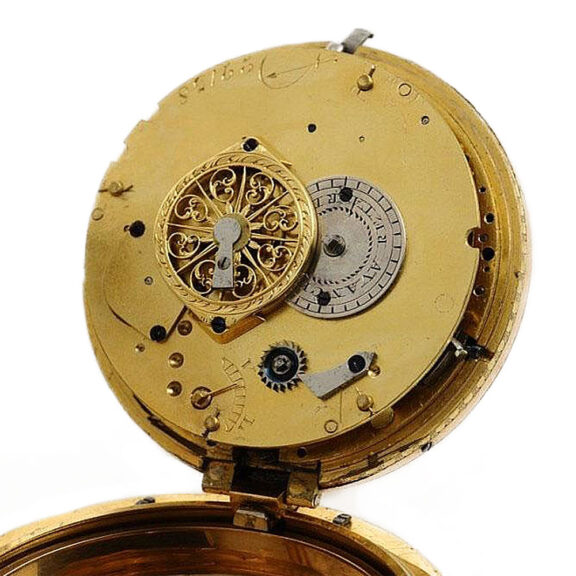 Swiss important pocket watch with three automatons Circa 1810 Swiss important pocket watch with three automatons Circa 1810