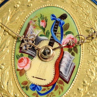 Swiss gold quarter repeater with musical movement Circa 1815