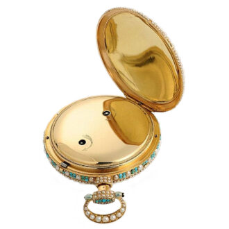 Swiss gold quarter repeater with musical movement Circa 1815