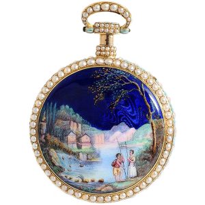 Swiss gold quarter repeater with musical movement Circa 1815