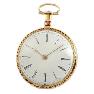 English gold enamel watch for the Chinese market Circa 1795