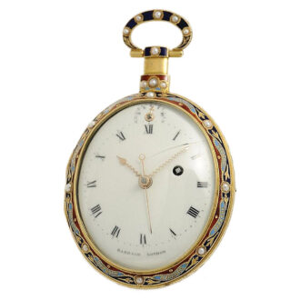 Extremely rare oval watch for the Chinese market Circa 1790