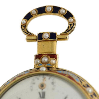 Extremely rare oval watch for the Chinese market Circa 1790