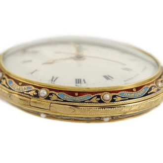 Extremely rare oval watch for the Chinese market Circa 1790