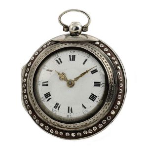 German silver pair cased verge pocket watch Circa 1780