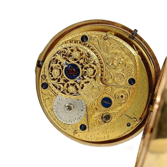 English verge pocket watch with date indicator Circa 1800 English verge pocket watch with date indicator Circa 1800