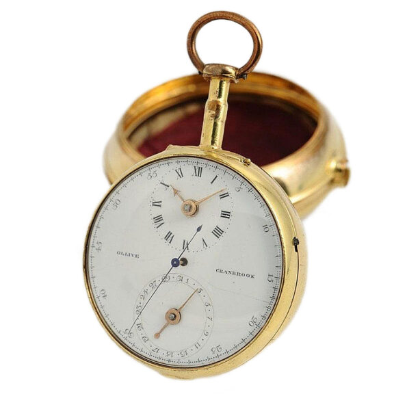 English verge pocket watch with date indicator Circa 1800 English verge pocket watch with date indicator Circa 1800