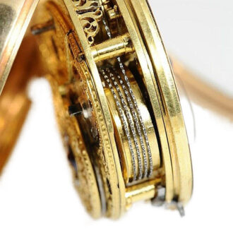 English verge pocket watch with date indicator Circa 1800