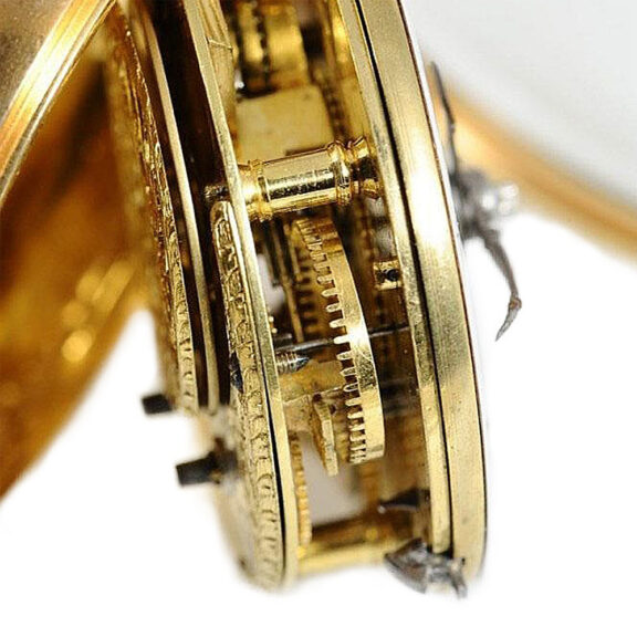English watch with 24h indicator and second time zone Circa 1790 English watch with 24h indicator and second time zone Circa 1790