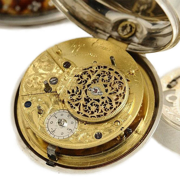 English silver triple cased watch for the Ottoman market Circa 1835 English silver triple cased watch for the Ottoman market Circa 1835