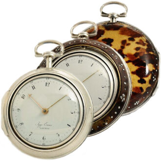 English silver triple cased watch for the Ottoman market Circa 1835