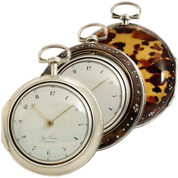 English silver triple cased watch for the Ottoman market Circa 1835 English silver triple cased watch for the Ottoman market Circa 1835