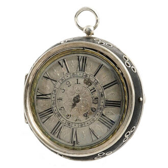 German single-handed verge pocket watch with alarm Circa 1710 German single-handed verge pocket watch with alarm Circa 1710