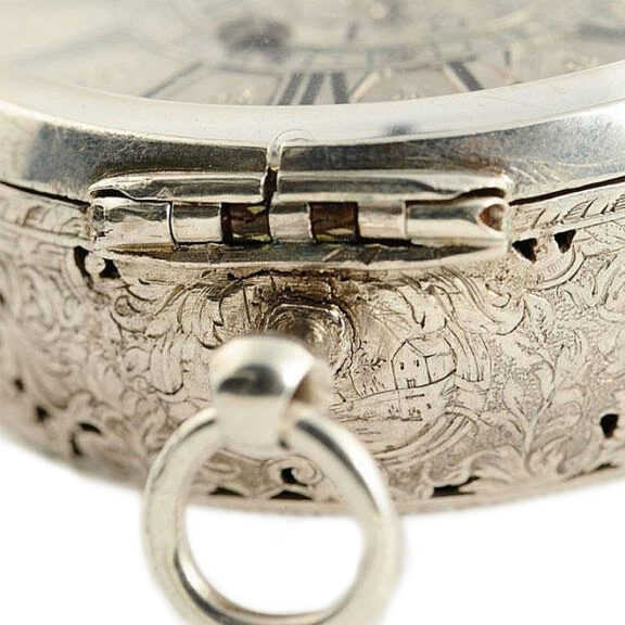 German single-handed verge pocket watch with alarm Circa 1710 German single-handed verge pocket watch with alarm Circa 1710