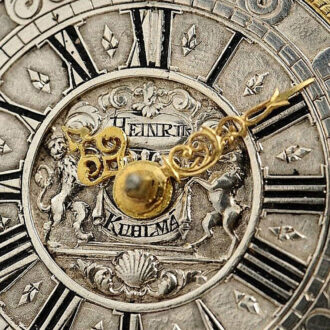 German rare silver open faced verge pocket watch Circa 1720