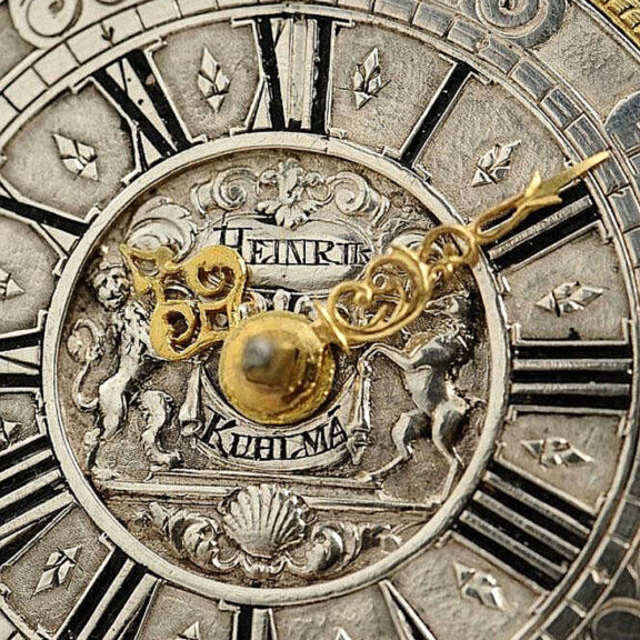 German rare silver open faced verge pocket watch Circa 1720 German rare silver open faced verge pocket watch Circa 1720