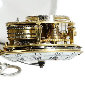 French silver quarter repeating oignon pocket watch Circa 1720