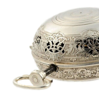French silver quarter repeating oignon pocket watch Circa 1720