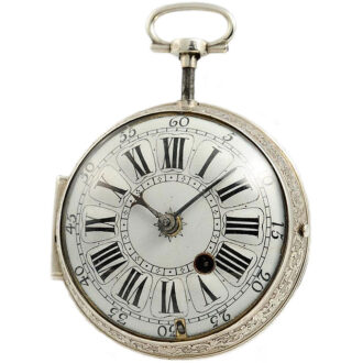 French silver quarter repeating oignon pocket watch Circa 1720
