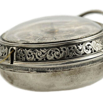 Austrian silver quarter repeating coach clock Circa 1720