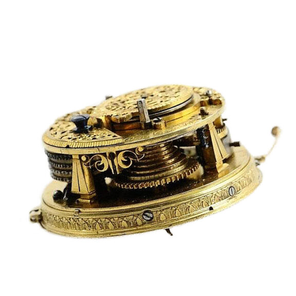 Austrian silver quarter repeating coach clock Circa 1720 Austrian silver quarter repeating coach clock Circa 1720