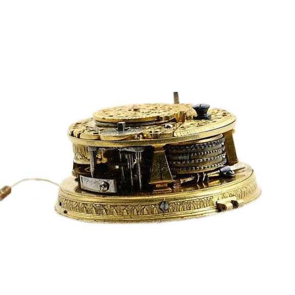 Austrian silver quarter repeating coach clock Circa 1720 Austrian silver quarter repeating coach clock Circa 1720