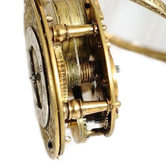 Swiss single handed Renaissance style neck watch Circa 1880 Swiss single handed Renaissance style neck watch Circa 1880