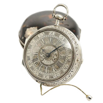 Austrian quarter repeating pair cased coach clock Circa 1720