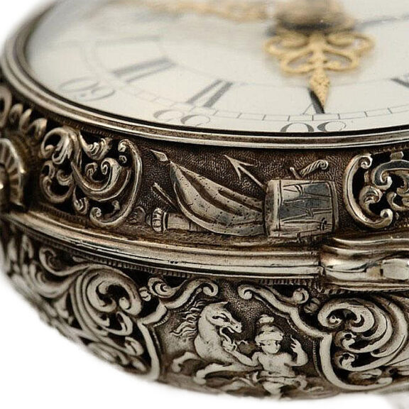 German quarter repeating coach clock with alarm Circa 1740 German quarter repeating coach clock with alarm Circa 1740
