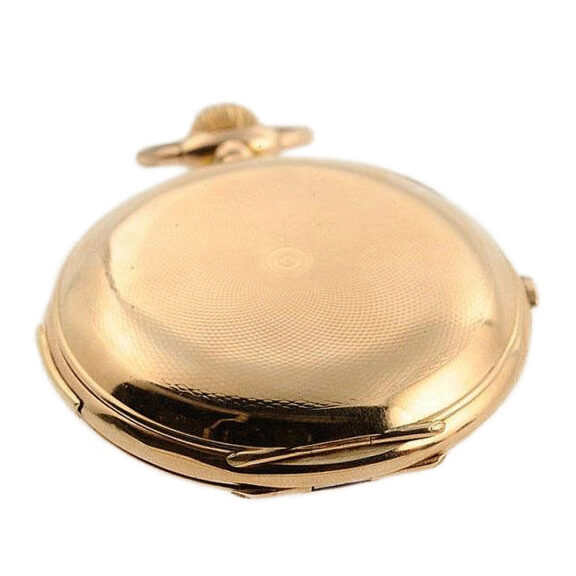 Swiss gold chronograph quarter repeating watch Circa 1890 Swiss gold chronograph quarter repeating watch Circa 1890
