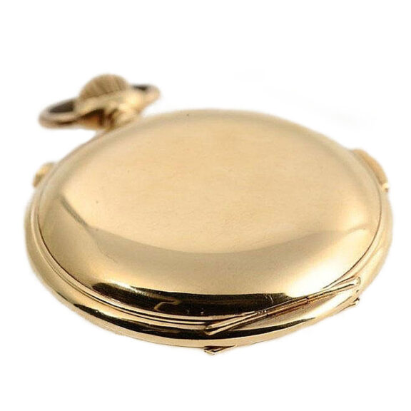 Swiss gold chronograph quarter repeating watch Circa 1890 Swiss gold chronograph quarter repeating watch Circa 1890
