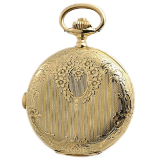 Swiss gold chronograph and tachometer watch Circa 1917