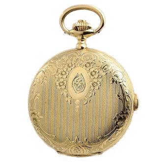 Swiss gold chronograph and tachometer watch Circa 1917