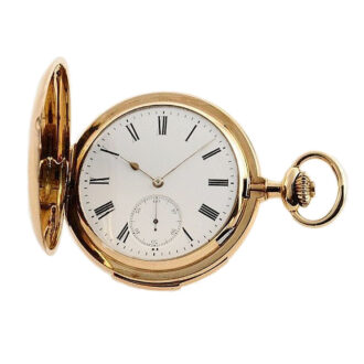 Swiss gold quarter repeating pocket watch Circa 1900