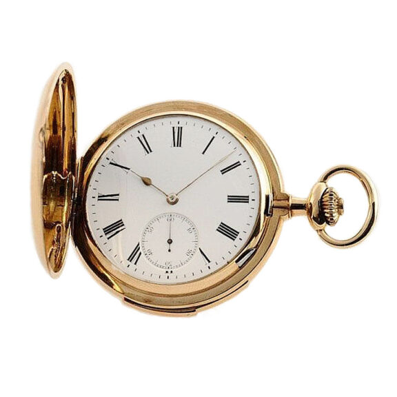 Swiss gold quarter repeating pocket watch Circa 1900