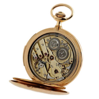 Swiss gold quarter repeating pocket watch Circa 1900