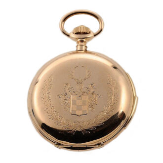Swiss gold quarter repeating pocket watch Circa 1905